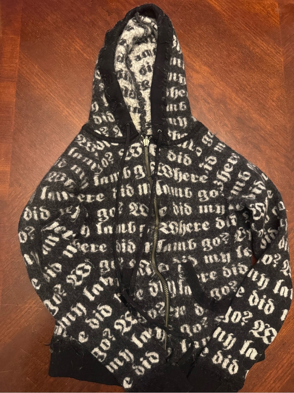 L.A.M.B. Authentic WDMLG Hoodie Gwen Stefani Black DAMAGED